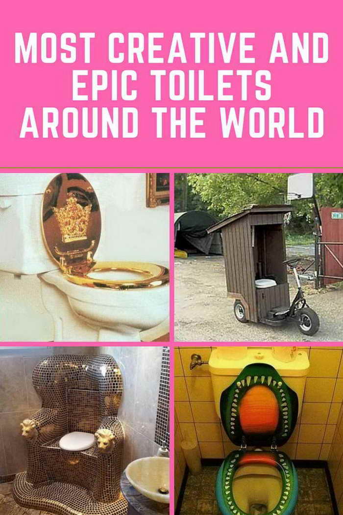 30 Most Epic And Creative Toilets Around The World