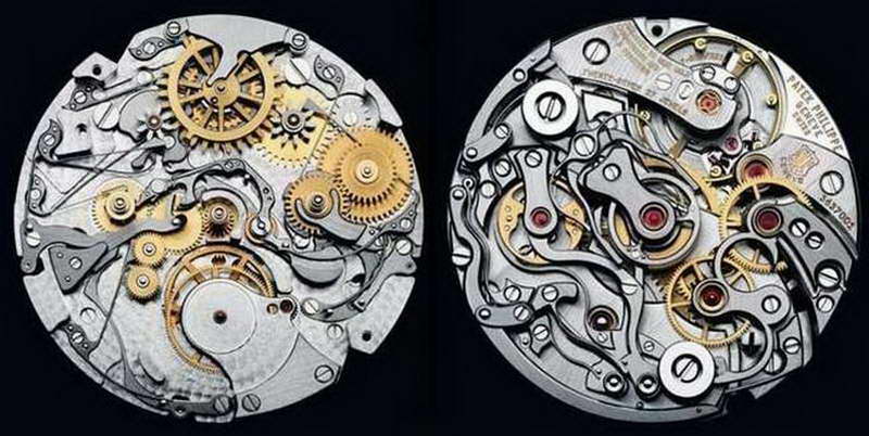 And not just any watch—these are the internal mechanisms of a Patek Phillipe watch. Phillipe is o